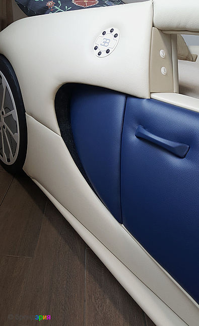 КРОВАТЬ-АВТО Bugatti Veyron. BDB с подсветкой, в коже