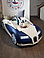 КРОВАТЬ-АВТО Bugatti Veyron. BDB с подсветкой, в коже - R.O.M. - Dekor